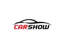 Simple Black Sports Car Silhouette With Carshow Text Bellow