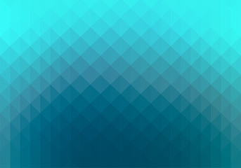 Wall Mural - Shiny vibrant turquoise blue, gradient and geometric background