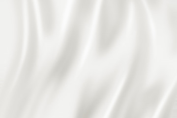 White silk background texture. 3D illustration