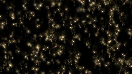 Poster - Gold Particles Glitter Glamour Rain.