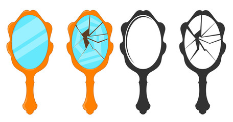 Hand mirror cartoon