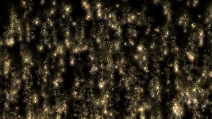 Poster - Gold light rays and stars. computer generated abstract motion background. 4k