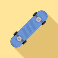 Canvas Print - Trick skateboard icon. Flat illustration of trick skateboard vector icon for web design