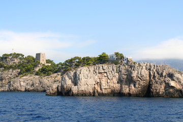 The Italian island of Gallo Lungo in the Bay of Salerno near the Amalfi coast.