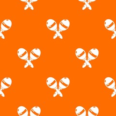 Poster - Maracas pattern vector orange for any web design best