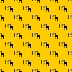 Poster - Memory card pattern seamless vector repeat geometric yellow for any design