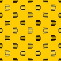 Poster - CPU pattern seamless vector repeat geometric yellow for any design