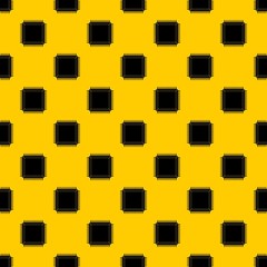 Poster - Computer microchip pattern seamless vector repeat geometric yellow for any design