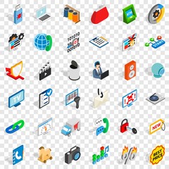 Poster - WWW marketing icons set. Isometric style of 36 www marketing vector icons for web for any design