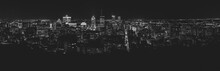 Montreal At Night, Black And White