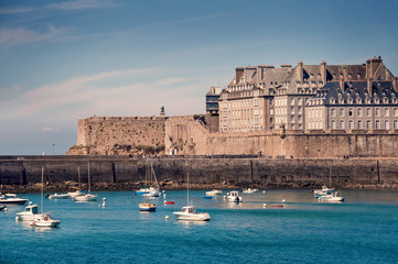 Wall Mural - Saint Malo cityscape, Brittany, France