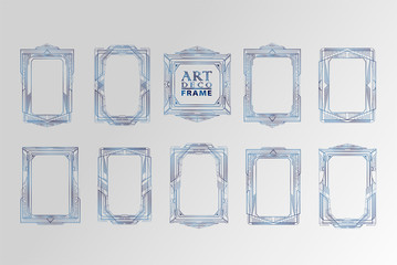 Wall Mural - luxury vintage artdeco frame design. vector illustration