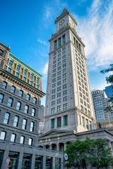 Wall Mural - The famous Boston Custom House in the United States