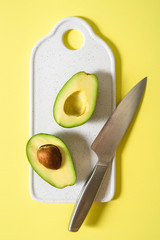 Poster - Avocado on cutting board