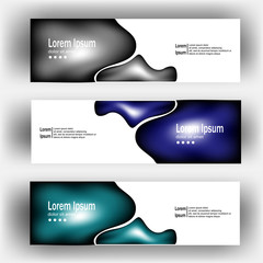 Wall Mural - abstract dynamic fluid geometric design banner web template. banner web design vector template