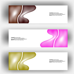 Wall Mural - abstract dynamic fluid geometric design banner web template. banner web design vector template