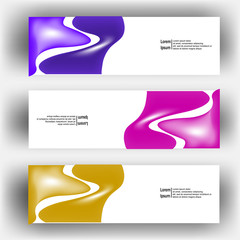 Wall Mural - abstract dynamic fluid geometric design banner web template. banner web design vector template