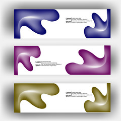 Wall Mural - abstract dynamic fluid geometric design banner web template. banner web design vector template