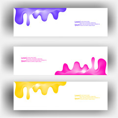 Wall Mural - abstract dynamic fluid geometric design banner web template. banner web design vector template
