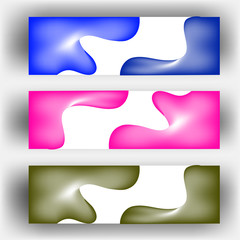 Wall Mural - abstract dynamic fluid geometric design banner web template. banner web design vector template