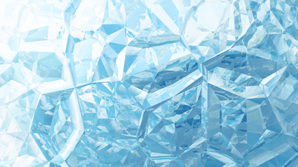 Wall Mural - Blue and White Crystal Abstract background