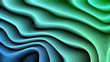 Abstract 3d Blue and Green Curved Lines Ripple background