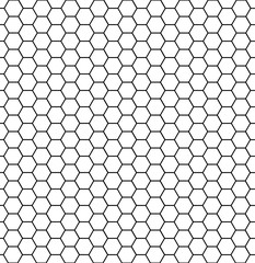 Hexagonal cell texture. Honey hexagon cells, honeyed comb grid grill texture and geometric hive honeycombs, mosaic or speaker fabric shape seamless pattern abstract vector illustration