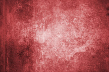 Wall Mural - Red wall with concrete texture as a background