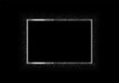 © lauritta - Silver frame with glitter on dark background