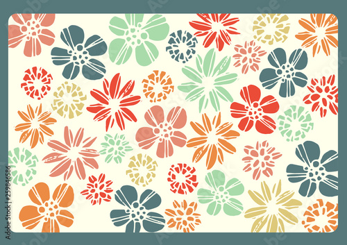 和柄 日本風 手書きの花のイラスト 背景素材 ベクター Buy This Stock Vector And Explore Similar Vectors At Adobe Stock Adobe Stock