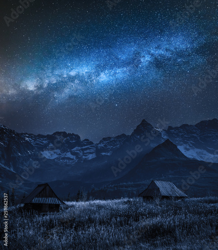 Milky way over Tatra mounta...