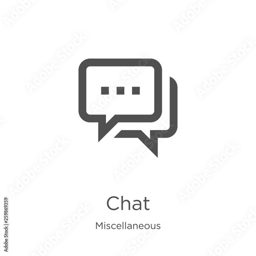 Cuadros en Lienzo chat icon vector from miscellaneous collection