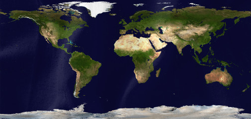 flag with map of the country and the continents
