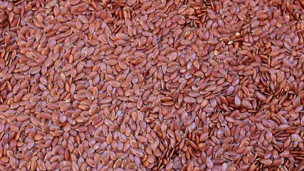 Sticker - Seeds of flax close-up