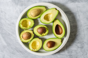 Sticker - Avocado on ceramic plate