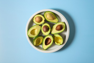 Sticker - Avocado on ceramic plate