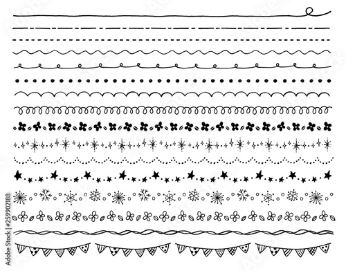 手書きラインセット黒 Buy This Stock Vector And Explore Similar Vectors At Adobe Stock Adobe Stock