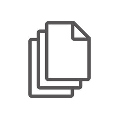 Fototapete - A4 document icon, paper icon, vector.  Document paper icon. 