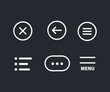 © SMUX - Ui menu icons. Set Hamburger Menu icon
