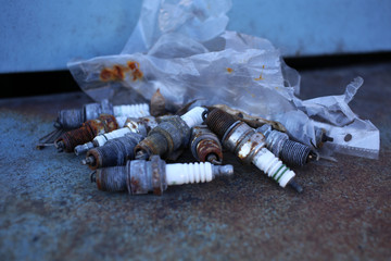 Used old spark plugs for truck.