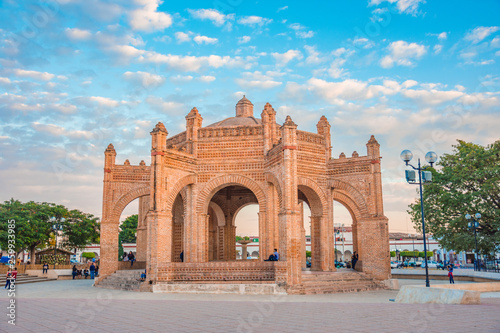 Main square of Chiapa de Corzo Town near Sumidero Canyon National Park, in Ch...