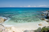 Fototapeta Niebo - Scenic view of Caribbean Ocean at Punta Sur, Isla Mujeres