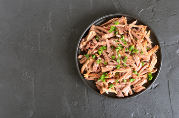 Wall Mural - Slow cooked pulled beef for sandwiches