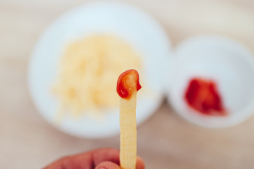 Wall Mural - delicious french fries