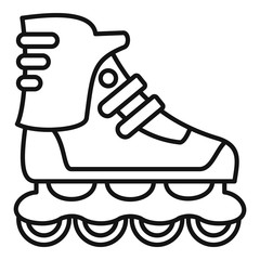 Poster - sport inline skates icon. outline sport inline skates vector icon for web design isolated on white b