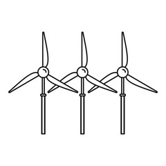 Poster - wind turbine generator icon. outline wind turbine generator vector icon for web design isolated on w