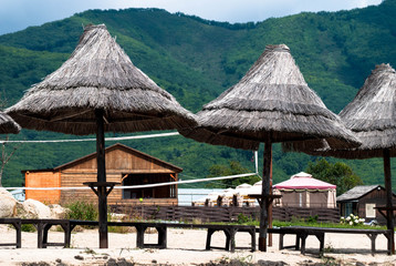 Wall Mural - hut on the beach