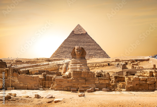 Zdjęcie XXL Sfinks i piramida
