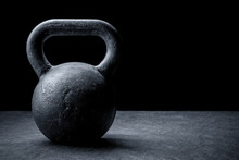 Kettlebell On A Black Background