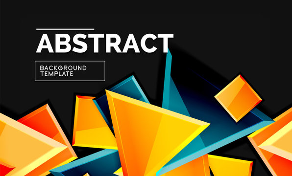 Shiny style geometric background